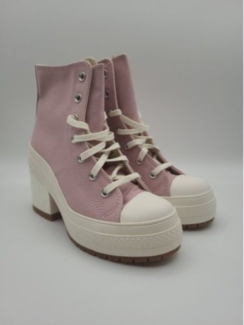Converse Chuck 70 De Luxe Heel Women's Size 7 X-High Heel Static Pink Shoes New